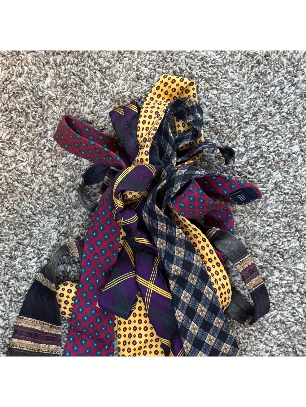 Vintage Men’s Tie Lot 5pc Kenneth Cole American Living J Rigging